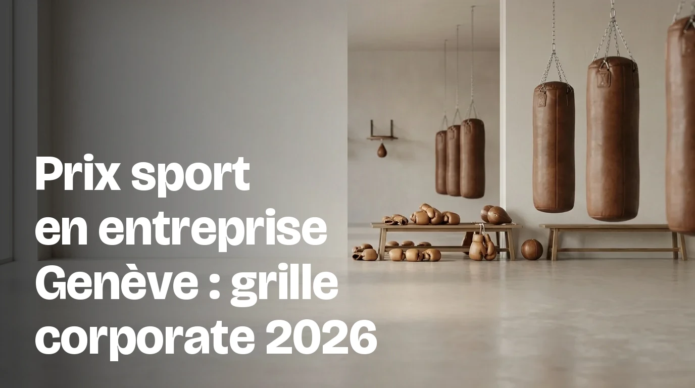 Prix programme sport entreprise Genève : devis en 48h